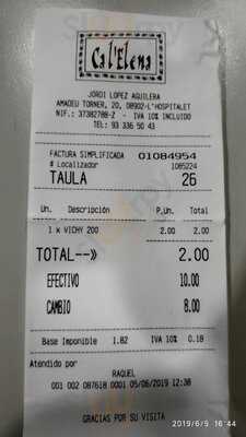 Bar Restaurant Ca L'elena