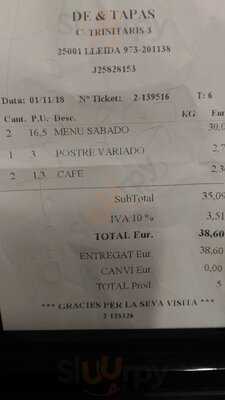 De & Tapas