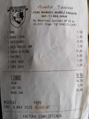 Restaurante O Mester