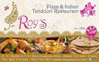 Roy Pizza And Indian Tandoori