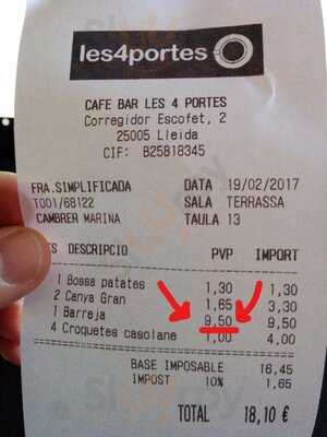 Cafe Bar Les 4 Portes