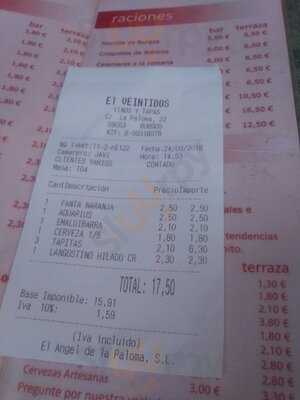 El Veintidos Tapas Y Vinos