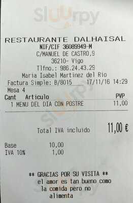 Restaurante Dalhaisal