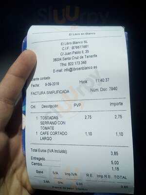 Librería Café El Libro En Blanco