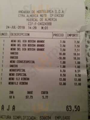 Andarax De Hosteleria S.c.a.