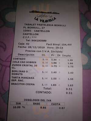 Cafeteria La Vilavella