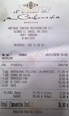 El Rincón De La Carbonería