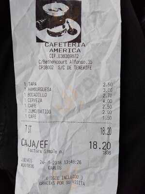 Cafetería América