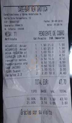 Bar Café New Gothica