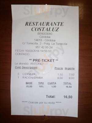 Restaurante Marisquería Costaluz