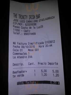 The Trinity Irish Bar