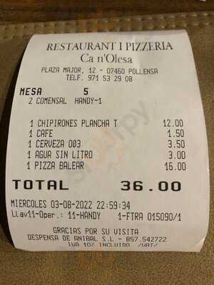 Restaurant Ca N'olesa