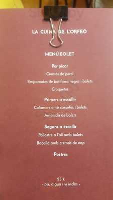 La Cuina De L'orfeo