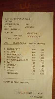 Bar Cafetería La Cala Negra