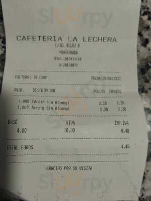 Cafetería Heladería La Lechera
