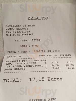 Pizzeria Zelaitxo
