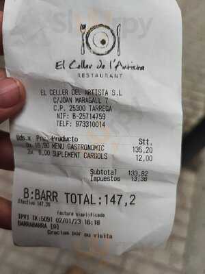 El Celler De L'artista