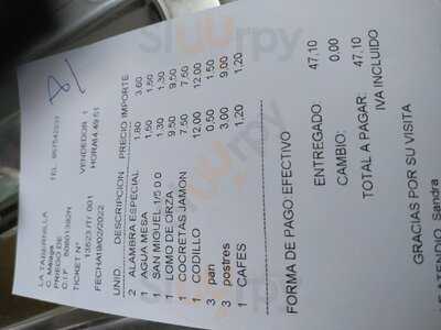 Bar De Tapas La Tabernilla