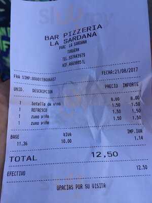 La Sardana Bar Pizzeria