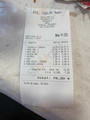 Restaurante Carlos Mary