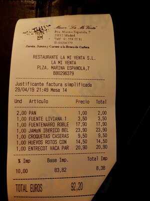 Meson Restaurante La Mi Venta