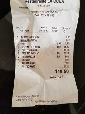 Restaurante La Cuba