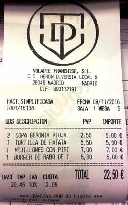 Taberna Del Volapié Alcobendas