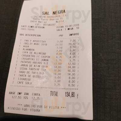 Restaurante Sal Negra