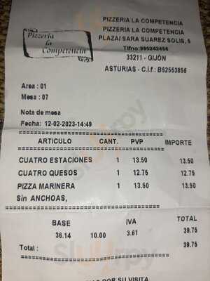 Pizzeria La Competencia