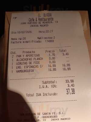 El Olvido Restaurante