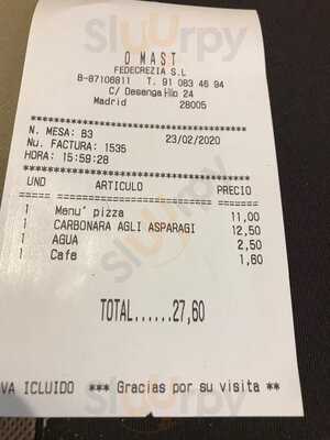 O'mast Restaurante Pizzeria