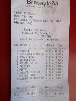 Restaurante BrasayleÑa C.c. La Gavia