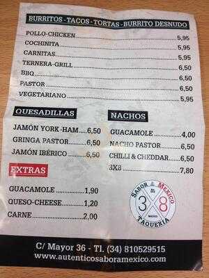 Tres Por Ocho Sabor A Mexico