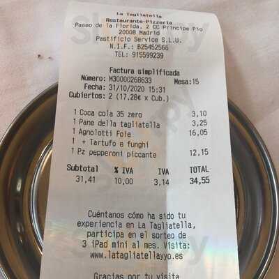 La Tagliatella C.c. Principe Pio, Madrid