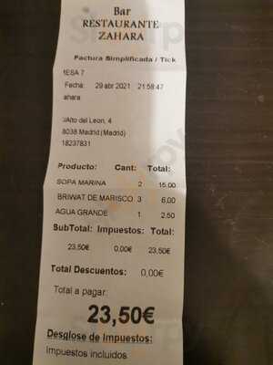 Restaurante Zahara