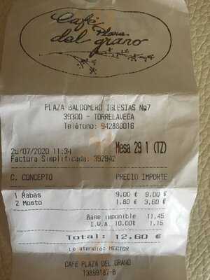 Cafe Plaza Del Grano