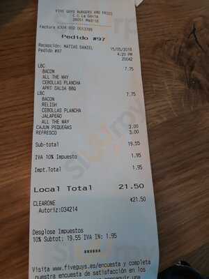 Five Guys La Gavia