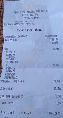 Five Guys Plaza Río 2