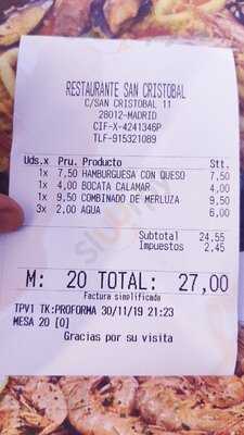Restaurante San Cristobal