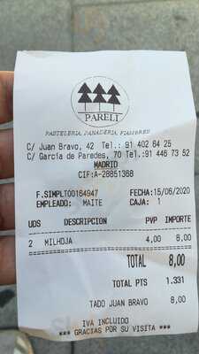 Pasteleria Pareli