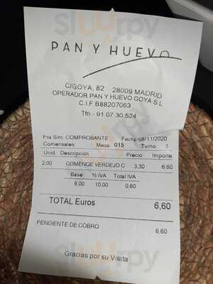 Restaurante Pan Y Huevo