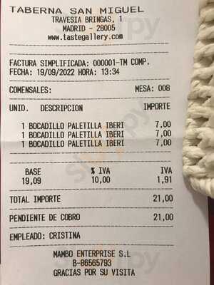 La Taberna San Miguel