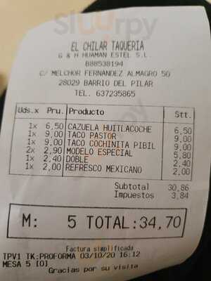 Taquería El Chilar