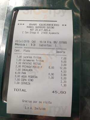 Bar Guerrero