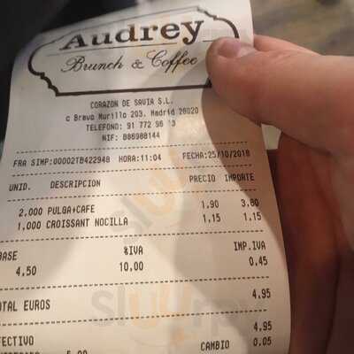 Audrey Brunch And Coffee Bravo Murillo