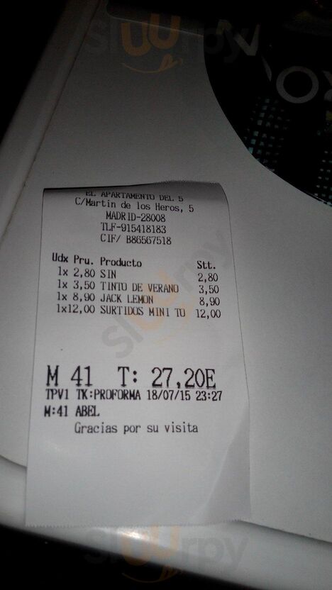 El Apartamento Del No 5