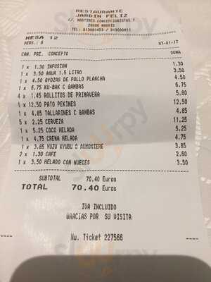 Restaurante Gran Jardin Feliz