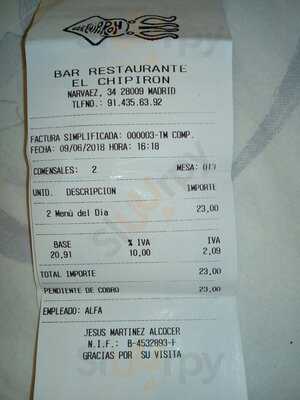 Restaurante Chipiron 1