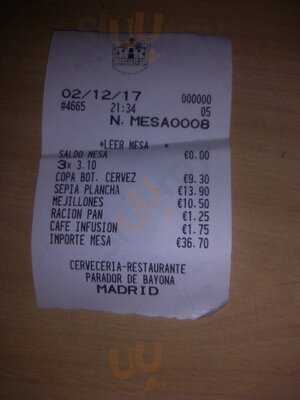 Restaurante Parador De Bayona