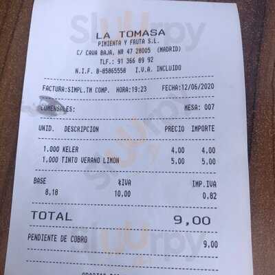 La Tomasa Madrid